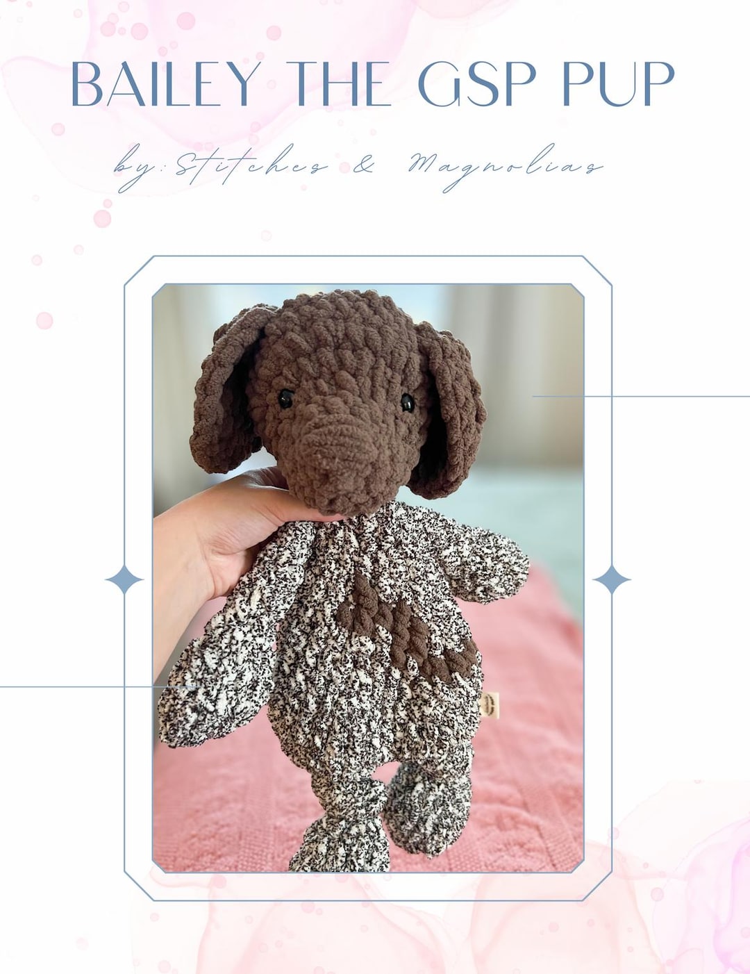 CROCHET PATTERN - Bailey the GSP Snuggler - Etsy