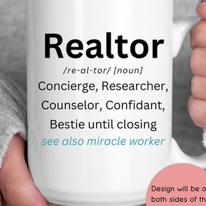 Realtor mug, Real Estate Agent Mug, Coffee Mug, Coffee Cup, Funny Mug, Funny Realtor Mug, Humorous Realtor Mug
