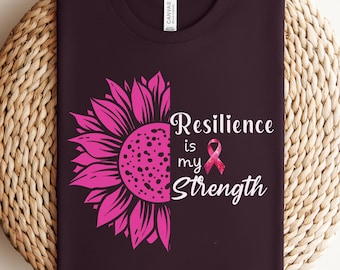 Breast Cancer Resilience Shirt, Breast Cancer Survivor Shirt, Cancer Strength Shirt, Breast Cancer Shirt for Her, Gift for Her