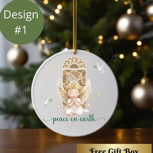Angel Christmas Ornaments, Unique Tree Ornaments, Christmas Gift, Christmas Decor, Christmas Cherubs, Angel Tree Decor