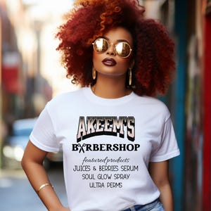 Funny Coming to America Spoof Shirt, Akeem&#39;s Barbershop Shirt, Funny Shirt, Movie Humor, Shirt for Him, Shirt for Her, Zamunda Shirt