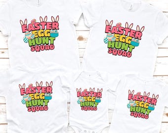 Family Easter Egg Hunt Squad Shirt, Easter Egg Shirt, Bunny Shirts, Easter Hunting Group Shirt, Matching Easter Shirts, Easter Celebration T