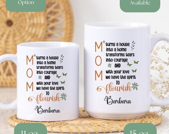 Personalized Coffee Mug for Mom, Custom Gift for Mom, Birthday Gift for Mom, Mother's Day Gift, Gift for Wife, Personalized Mom Gift