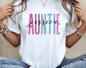 Auntie Custom Shirt, Auntie Gift, Godparent Gift, New Aunt Shirt, Auntie Sweatshirt, Gift for Aunt, Aunt to Be Shirt, Vintage Aunt Tee