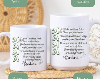 Personalized Coffee Mug for Mom, Custom Gift for Mom, Birthday Gift for Mom, Mother's Day Gift, Gift for Wife, Personalized Mom Gift