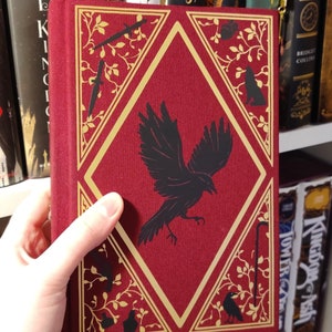 Six of Crows Custom Rebind | Cloth Bound Book | Gold and Black Details | Altered Book Art | Handmade |