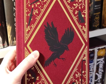 Six of Crows Special Edition Rebind | Cloth Bound Book | Gold and Black Details | Custom Rebind | Handmade |