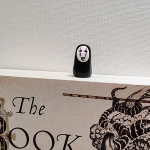 Clay Bookmark Paperclip Figurine | No Face |  Cute | Bookish | Spirited Away | Ghibli Inspired