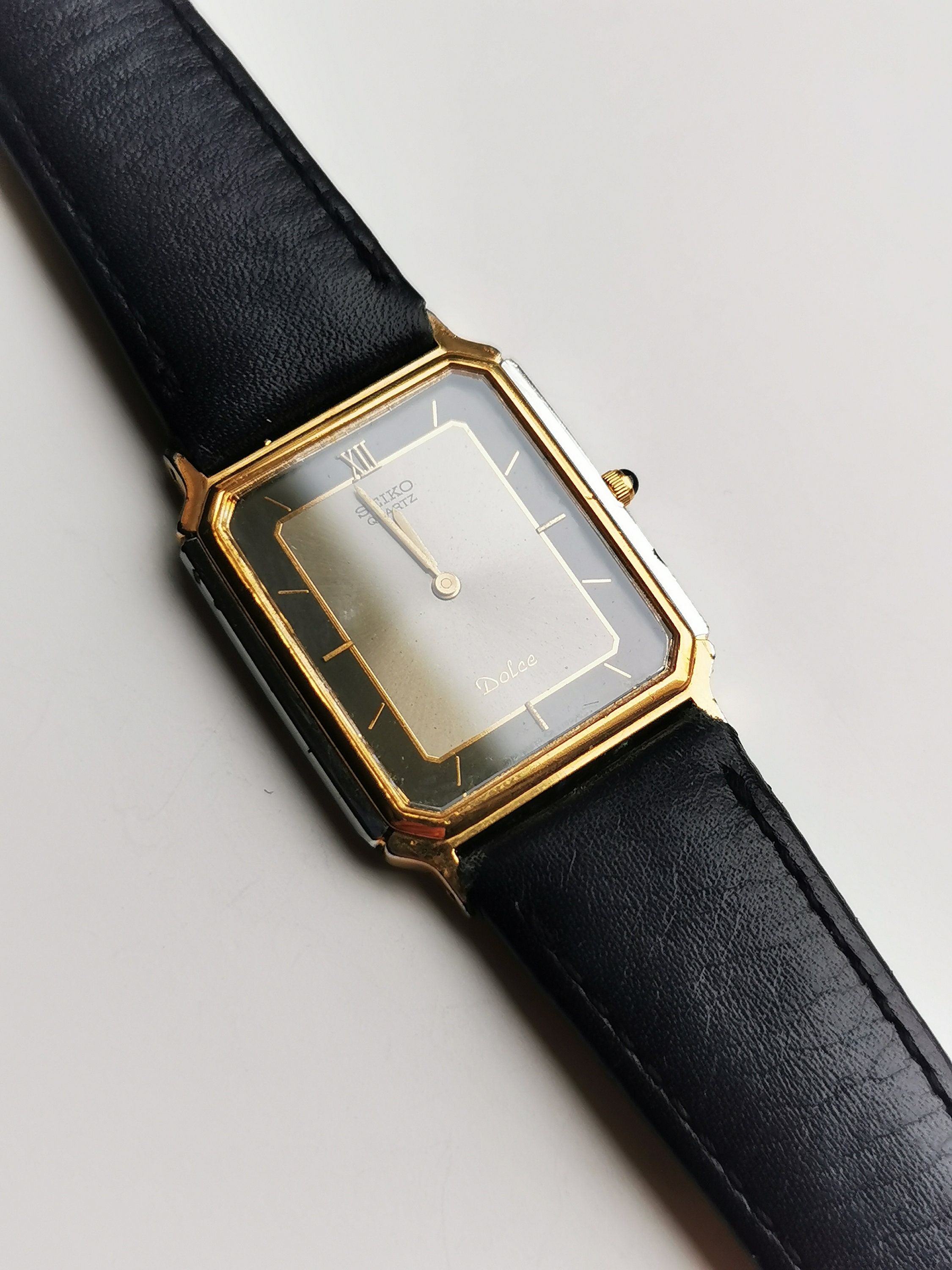 Vintage Seiko Dolce Tank Watch - Etsy