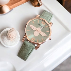 Watches For Womens Green Bee Watch Gift For Women