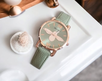 Watches For Womens Green Bee Watch Gift For Women