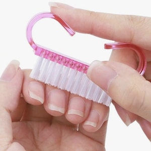 3x5 Nail Brush with Handle | Deep Cleaning Manicure & Pedicure Tool | Perfect Nail Care Brush Cleaner Scrubbing for Toes and Nails