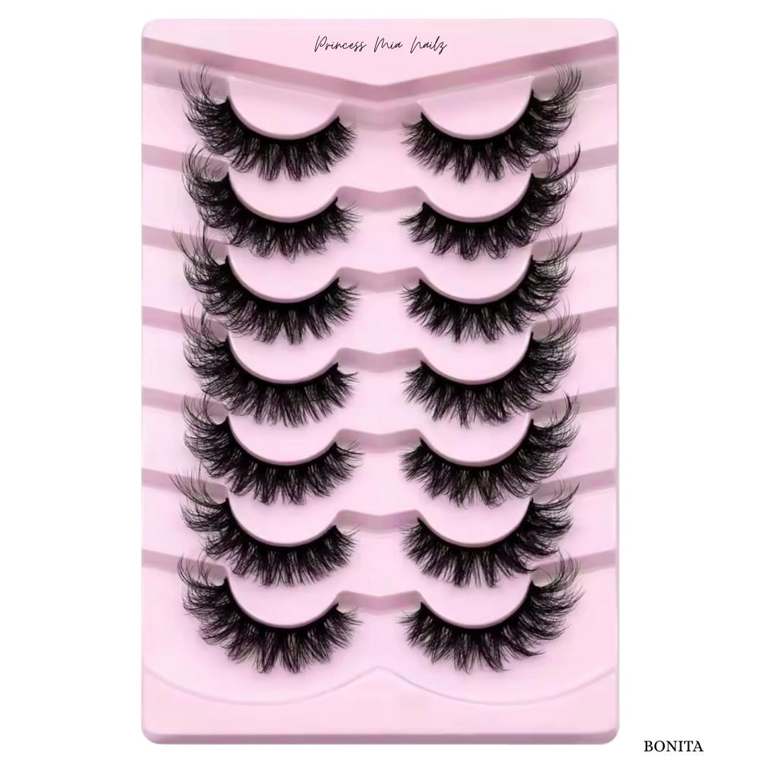 Wispy Cat Eye False Eyelashes Reusable, Natural Glam 7 Pairs Etsy — free download