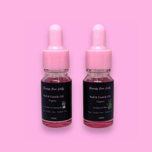 10 ml Cuticle Oil Dropper Bottle / 2 scents to choose from / Cuticle Oil / Hydrating Nourishing Oil / Vegan / Nail Growth & Strengthener