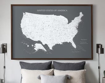 USA Maps – Minimalist