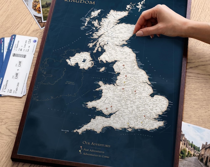 UK Push Pin Maps