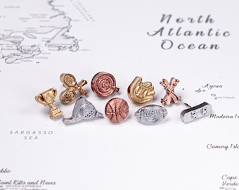 Sports Map Push Pins Set – Travel Map Markers (10 Icons Pack)