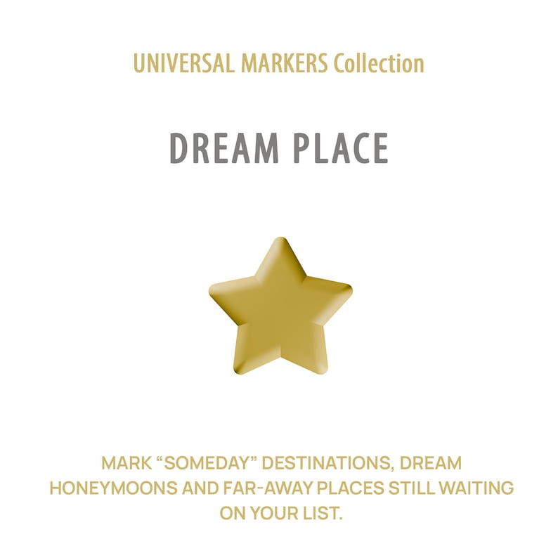 Map Pin Rounded With Star Star Map Push Pins – 3D Travel Map Markers (set of 5+) - Etsy