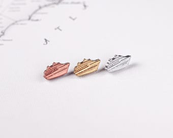 Map Push Pins – 3D Cruise Ship Icon Markers (Set of 5+, One Design)