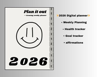 Digitale planner met hyperlinks | Doelen stellen en gewoontes volgen (digitale download)