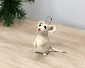 Felted mouse, Gift for neighbor, personalized felt mice, custom plush