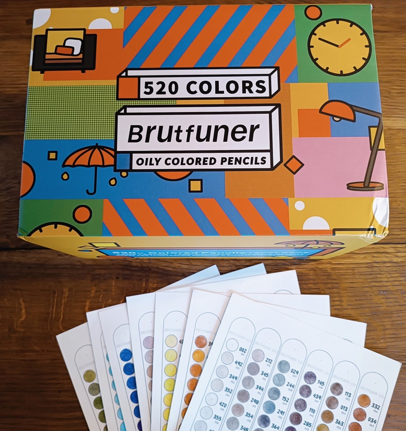 Brutfuner 520 kleurenkaart gele doos Gele doos gesorteerd op kleur afbeelding 2
