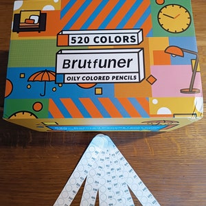 Nuancier Brutfuner 520 boîte jaune Yellow box trié par couleur imagem 3
