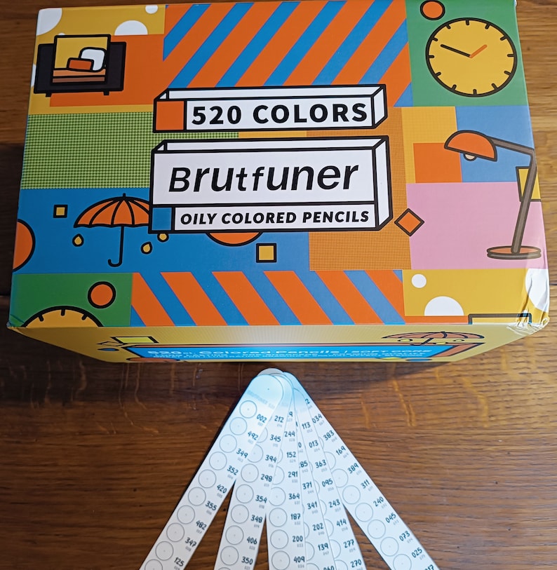 Brutfuner 520 kleurenkaart gele doos Gele doos gesorteerd op kleur afbeelding 3
