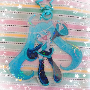 Hatsune Miku Holographic Acrylic Keychain