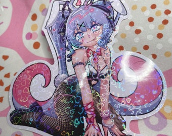 Rabbit Hole ft Hatsune Miku Vinyl Sticker