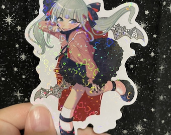 The Vampire ft Hatsune Miku - Holographic Vinyl Sticker