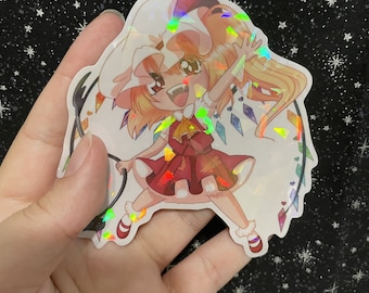 Sister of the Devil - Flandre Scarlet Holographic Vinyl Sticker