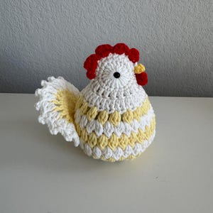 Handmade crochet chicken/hen/farmhouse decor
