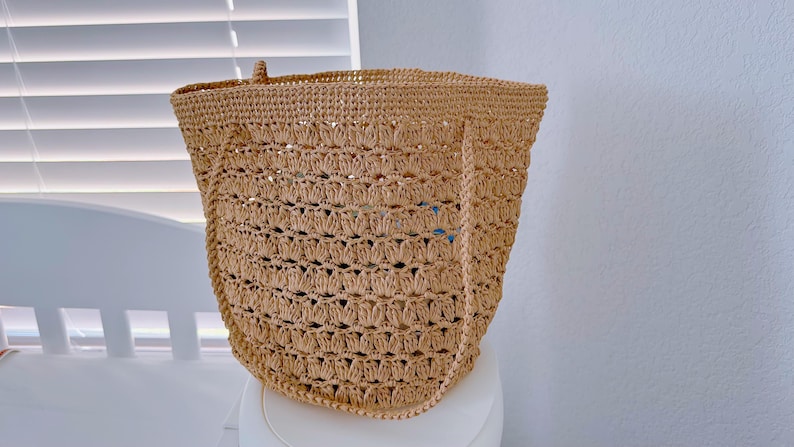 Large Raffa Bag Pattern Crochet Raffia Bag PATTERN - Etsy