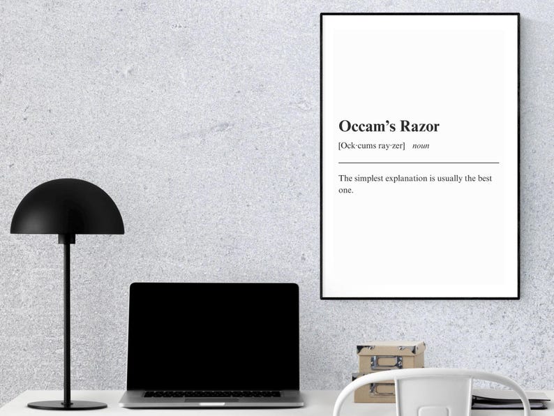 Occam's Razor Poster: Streamlining Solutions for Business Success ...