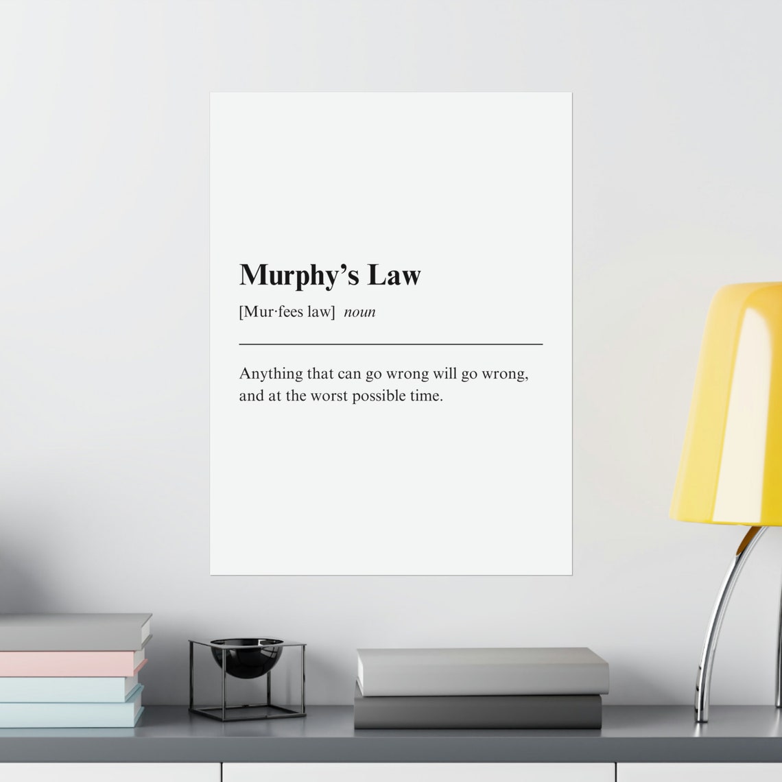 Murphy's Law Poster: Adding Humor and Resilience to Your Workplace ...