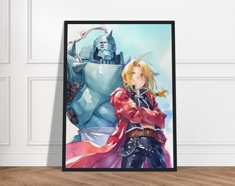 Fullmetal Alchemist Framed Art – Edward & Alphonse Anime Print