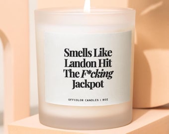 Vela de compromiso personalizada, regalo de despedida de soltera, regalo de compromiso personalizado, regalo de boda, regalos de despedida de soltera, velas divertidas,