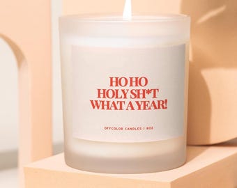 Ho Ho Holy Sh*t What a Year, Funny Christmas Gift, Office Party Gifts, End of Year Gift for Christmas Party, Inappropriate Gag Gift