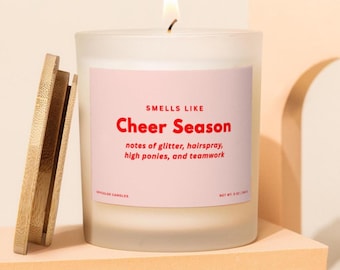 Cheer Season Gift, Cheerleading Gift for competition season, Cheer Team Gift, Funny candle Cheer Coach Gift, Cheerleader Gifts for Her