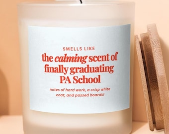 PA Gift Badass Future PA Candle Physician Assistant Gift Doctor Funny Unique Handmade Present For Medical Students, PA Graduation Gift