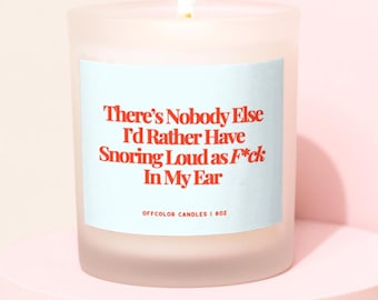 Funny Anniversary Gift for Him, Loud Snoring Gift for Husband, Funny Candle Gift for Boyfriend, Valentines Day Gift, Funny Birthday Gift