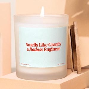 Vela con mensaje divertido para ingenieros recién graduados, regalo original para ingenieros civiles y mecánicos.