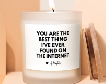 Personalized Anniversary Gift for Him, Gift for Boyfriend, Funny Candle, Husband Gift, Best Gifts for Him, Couples Gift for him