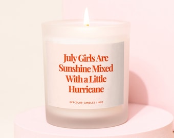 July Birthday Candle for Best Friend, Funny Gift for July Birthday Girl, Summer Party Birthday Gift for Sister, 21st Birthday Gift for Her