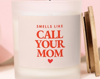 Call Your Mom Candle, Mom to Son Gift, Freshman Gift, Off to College, Going to College, Son Daughter Graduation, Dorm Room Decor, Soy Candle