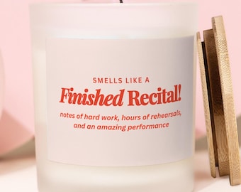 Smells Like a Finished Recital Candle, Dance Teacher Gift, Dance Lover Gift, End Of Year Gift, Dance Recital Gift, Dance Team, Dancer Gift