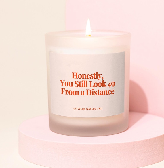 50th Birthday Gift, Funny Candle, Birthday for her, Personalized Gift, Funny Gifts, 50th Birthday Party, For Women, 50th Gift for her