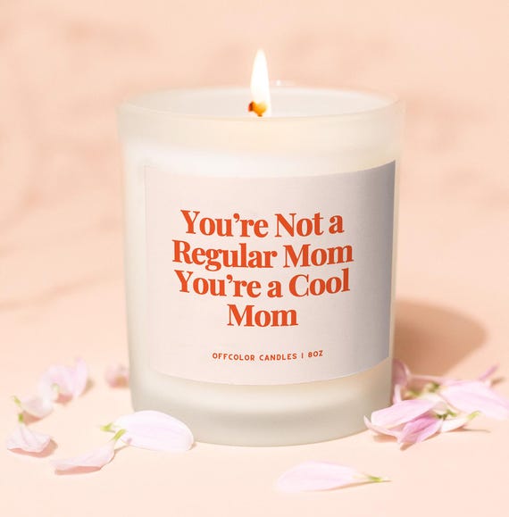 Funny Mom Candle, Gift for Mom, Birthday Candle, In My Mom Era, Gift from Daughter, Funny Gifts, Cool Mom, Mother's Day Candle