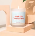 Smells Like Custom Candle, Blank Label Candle, Custom Logo, Personalized Candle, Gift for Her, Best Friend Gift, Funny Candles, Unique Gift
